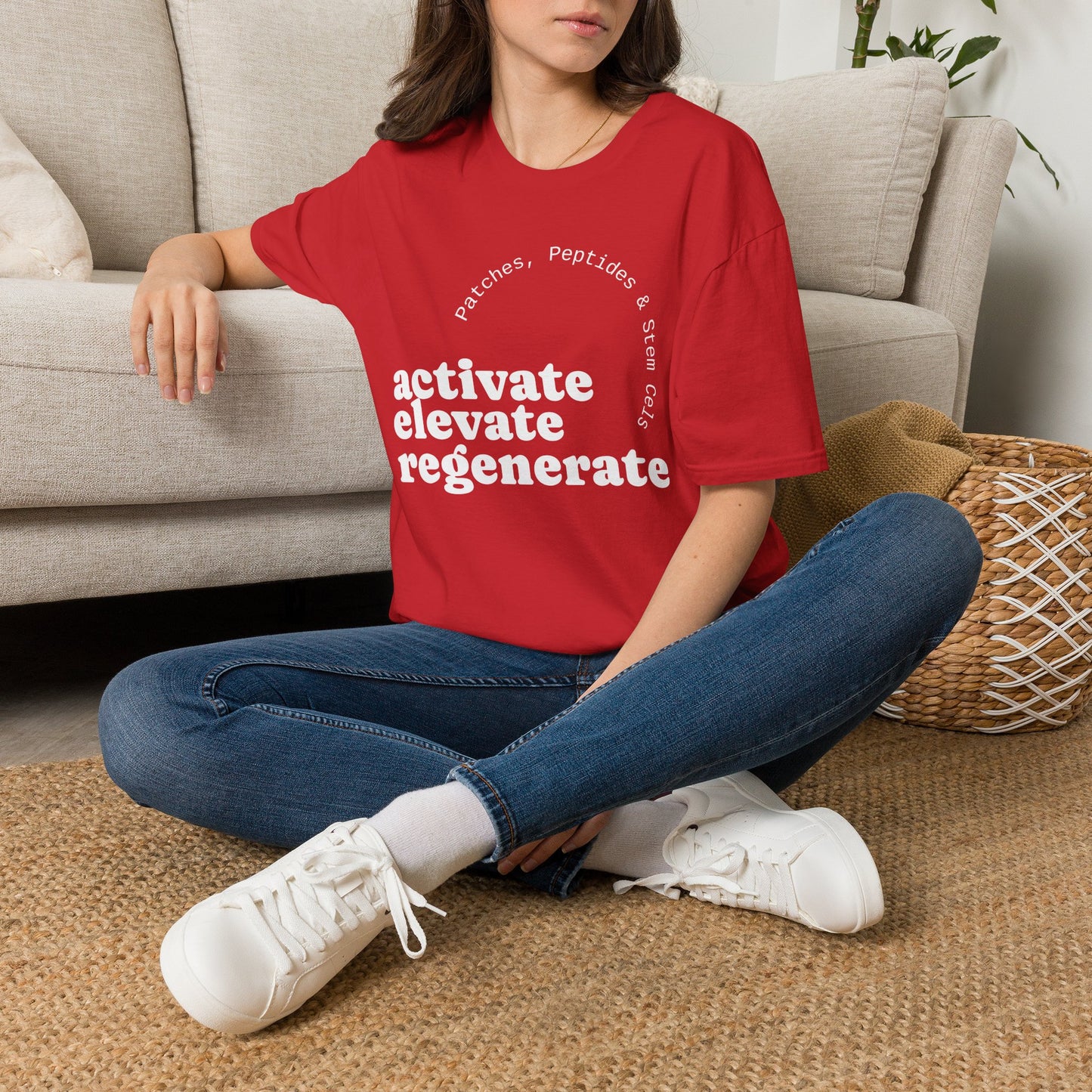 Activate Elevate Regenerate T-Shirt — Patches, Peptides & Stem Cells Tee
