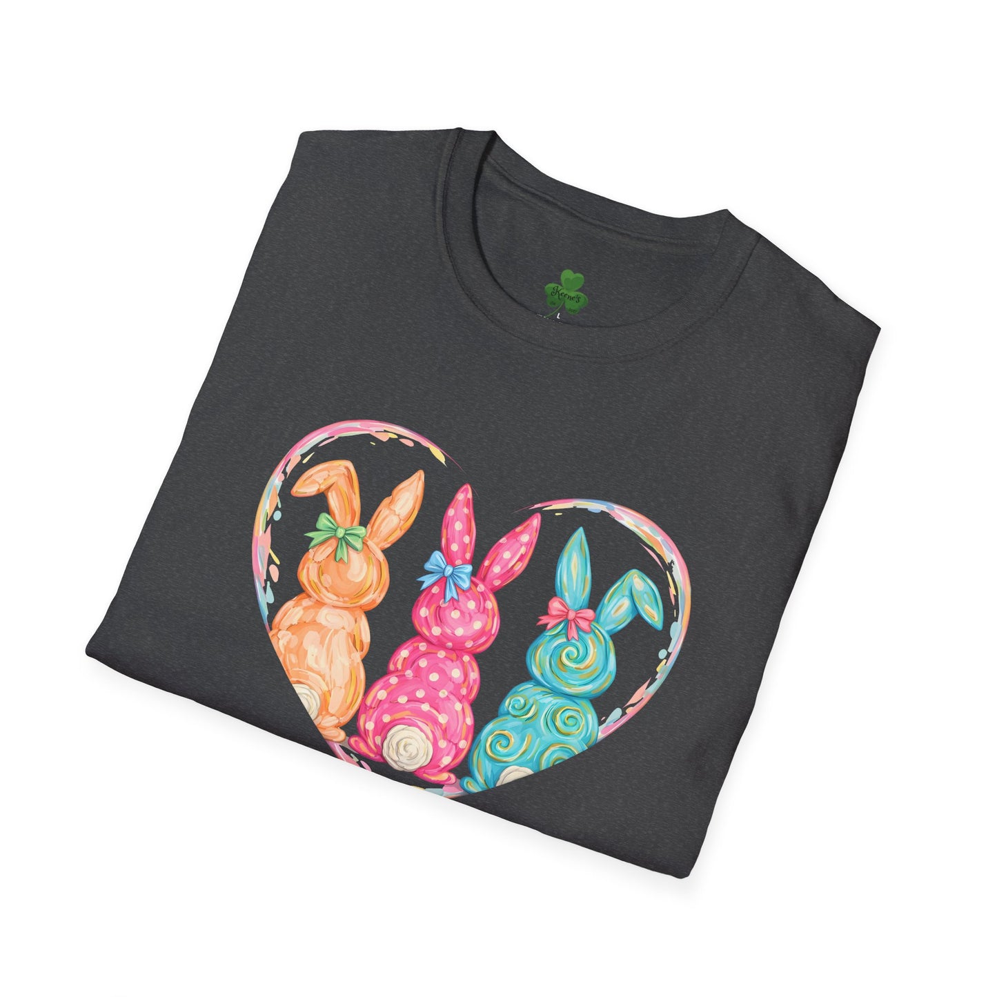 Easter Pastel Bunny Heart T-Shirt