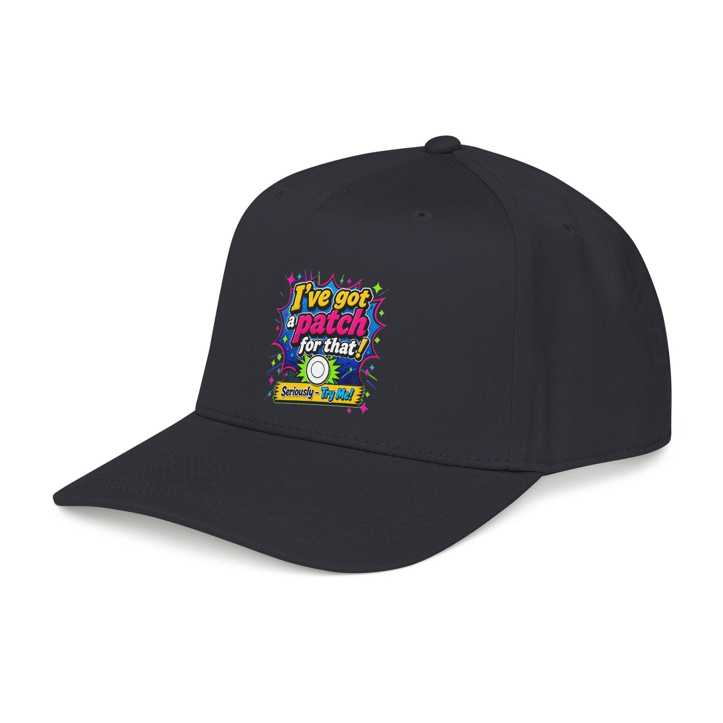 Baseball Cap — "I've Got a Patch for That" Retro Pop Graphic Hat
