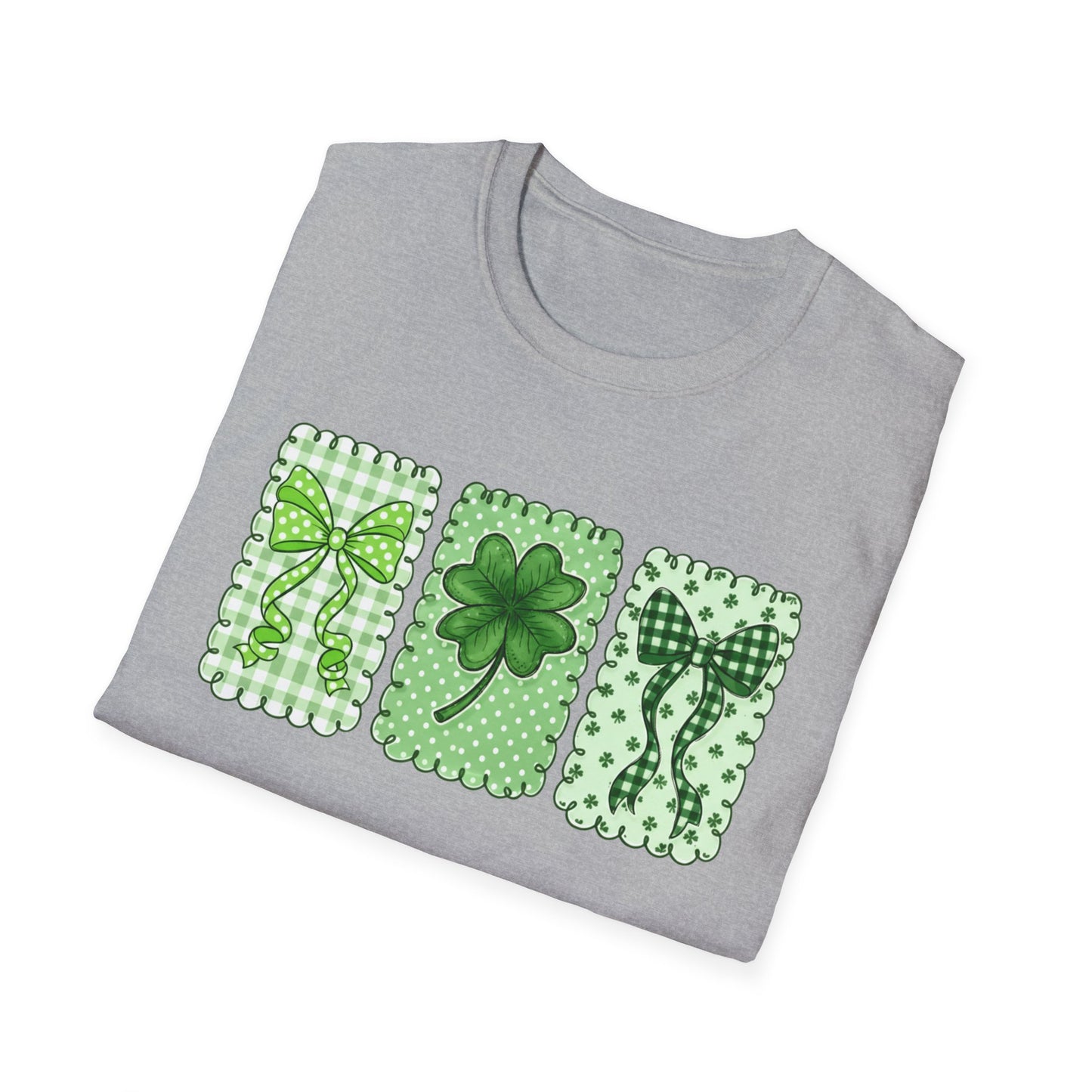 St. Patrick’s Day Shamrock T-Shirt — Green Clover Trio Tee