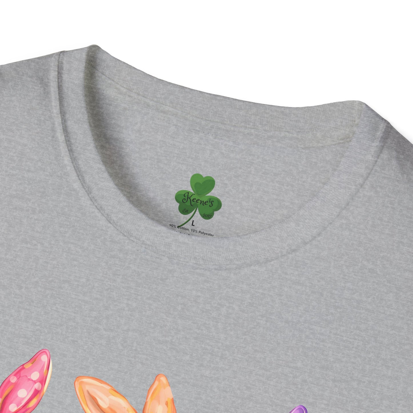 Easter Watercolor Bunny T-Shirt — Trio of Pastel Rabbits