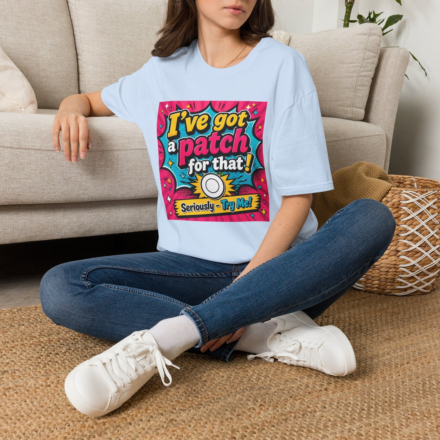 I've Got a Patch for That T-Shirt — Funny Retro Comic Graphic Tee