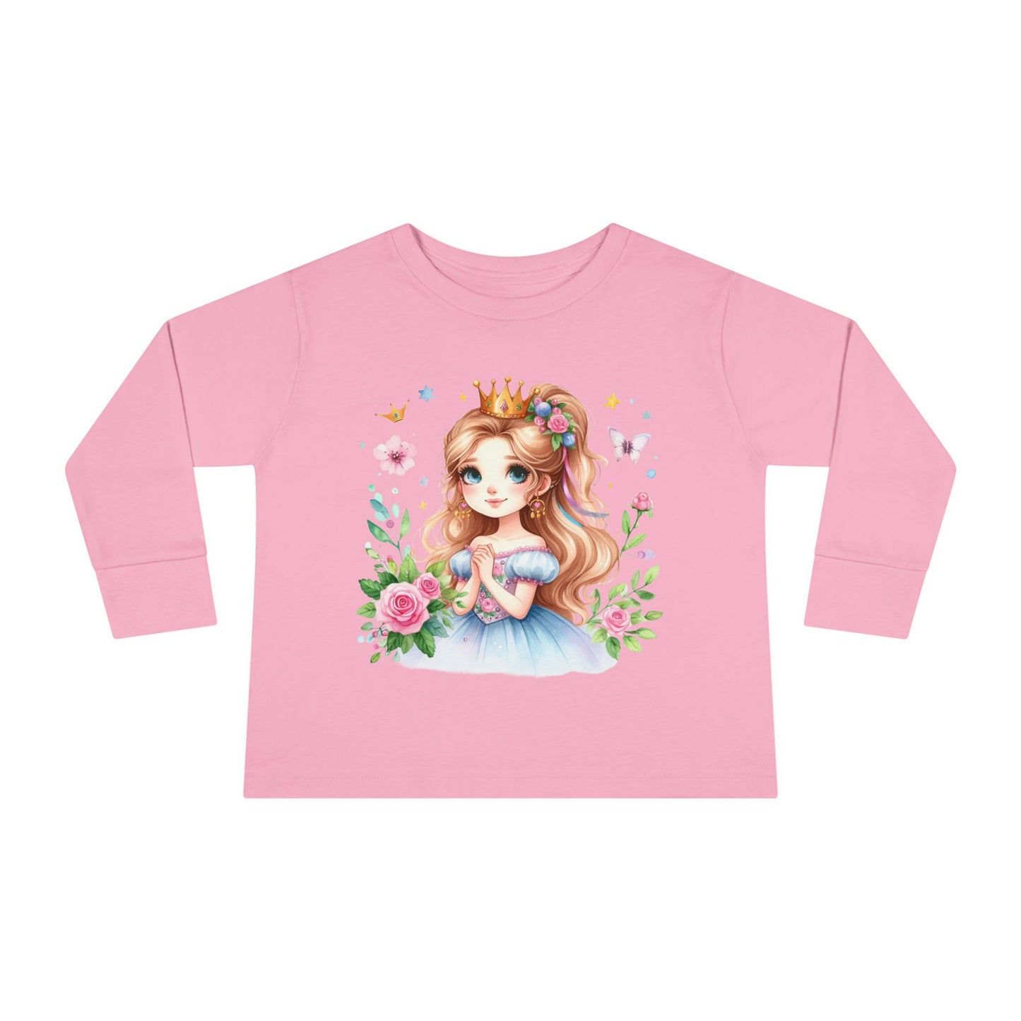 Fairy Princess Toddler Tee, Cute Kids Shirt, Toddler Long Sleeve Top, Gifts for Little Girls, Birthday Essentials