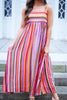 Striped Square Neck Cami Dress