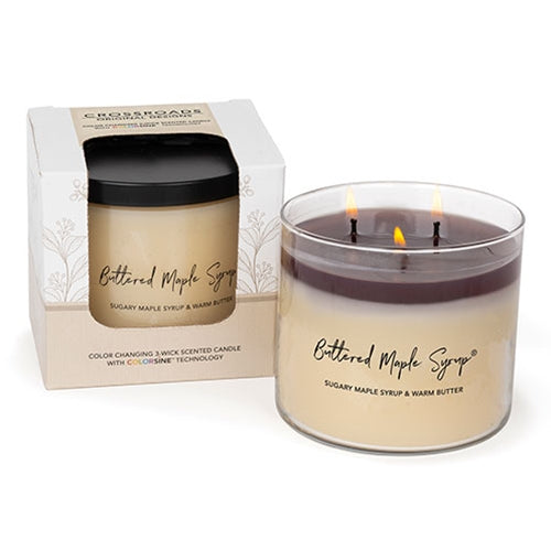 Buttered Maple Syrup Color Changing Candle