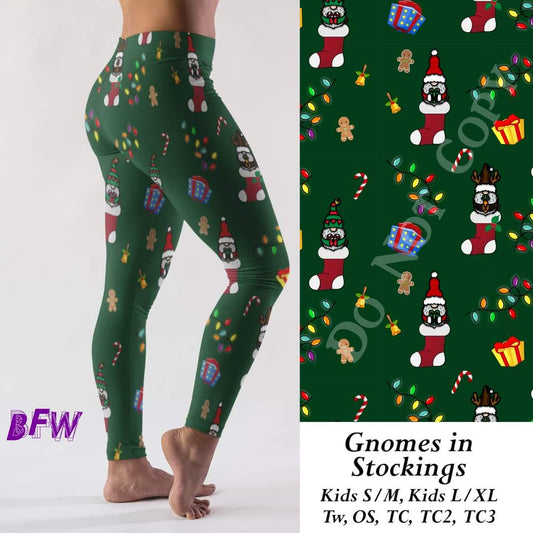 Gnomes in Stockings leggings and skorts with pockets