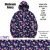 Mushroom galaxy zip up hoodie without sherpa fleece lining
