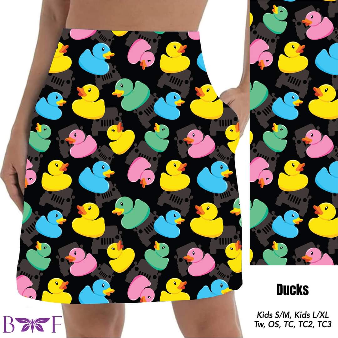 Ducks skort with pockets