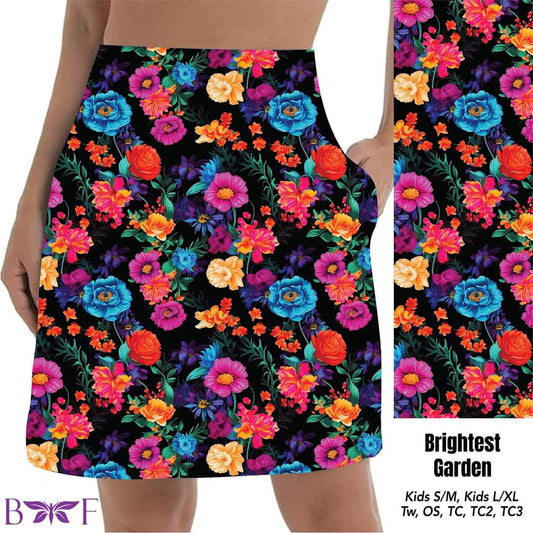 Brightest Garden skort