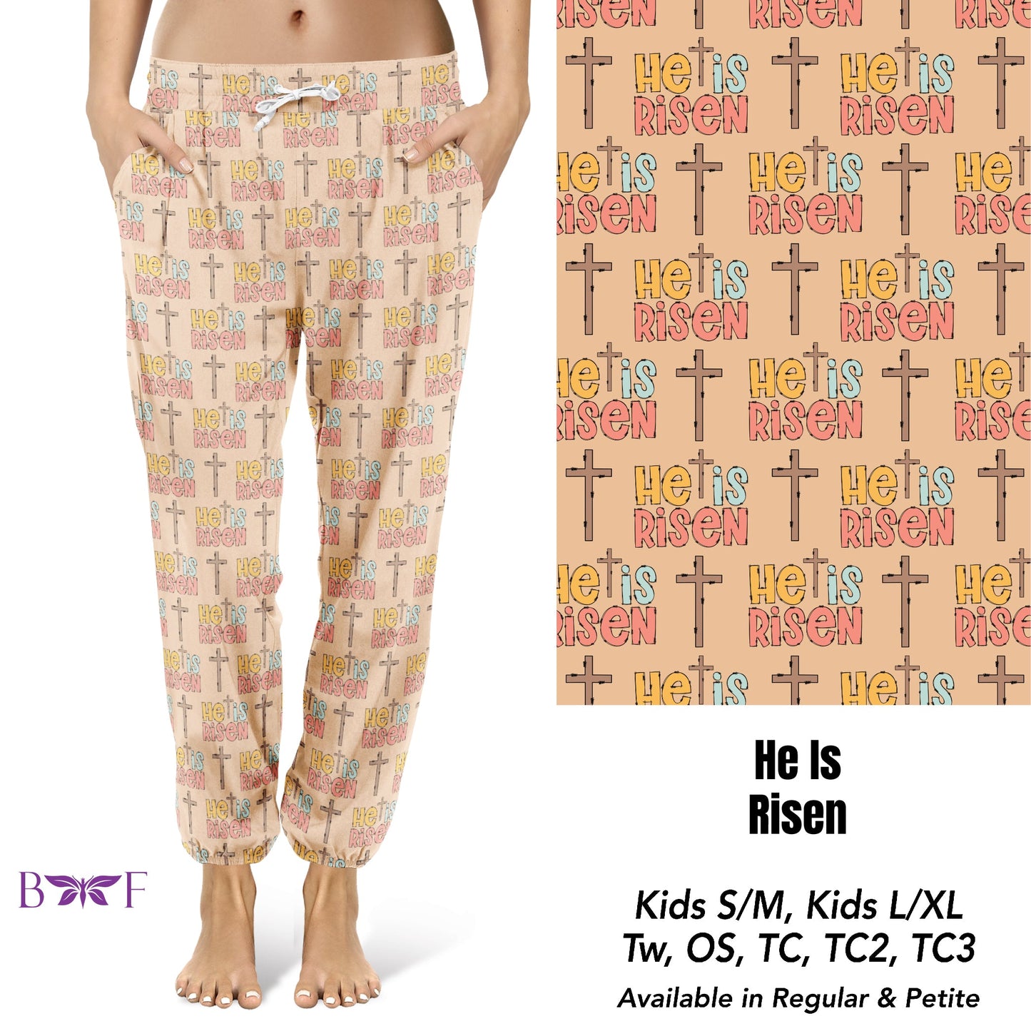 He is Risen leggings