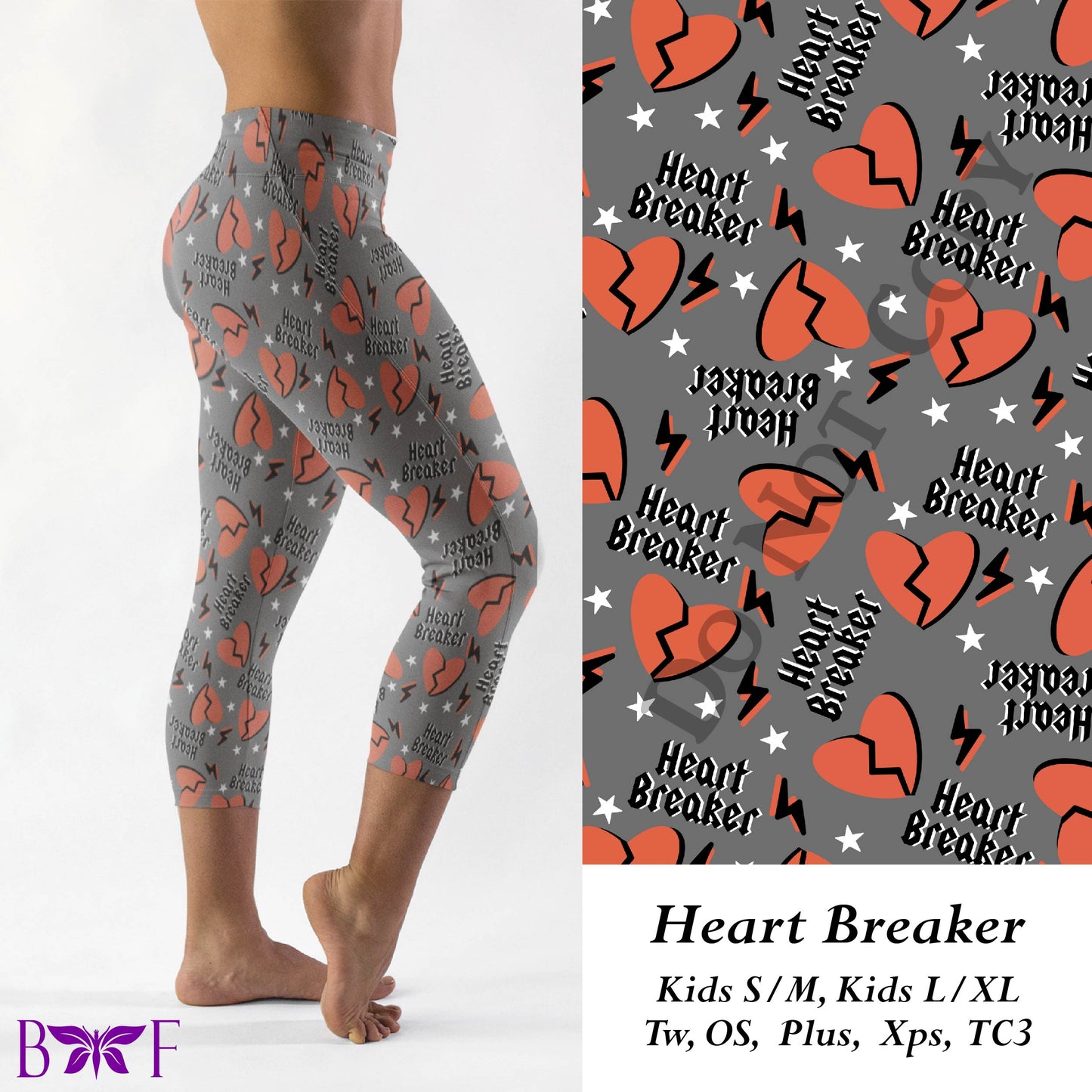 Heart Breaker leggings and capris