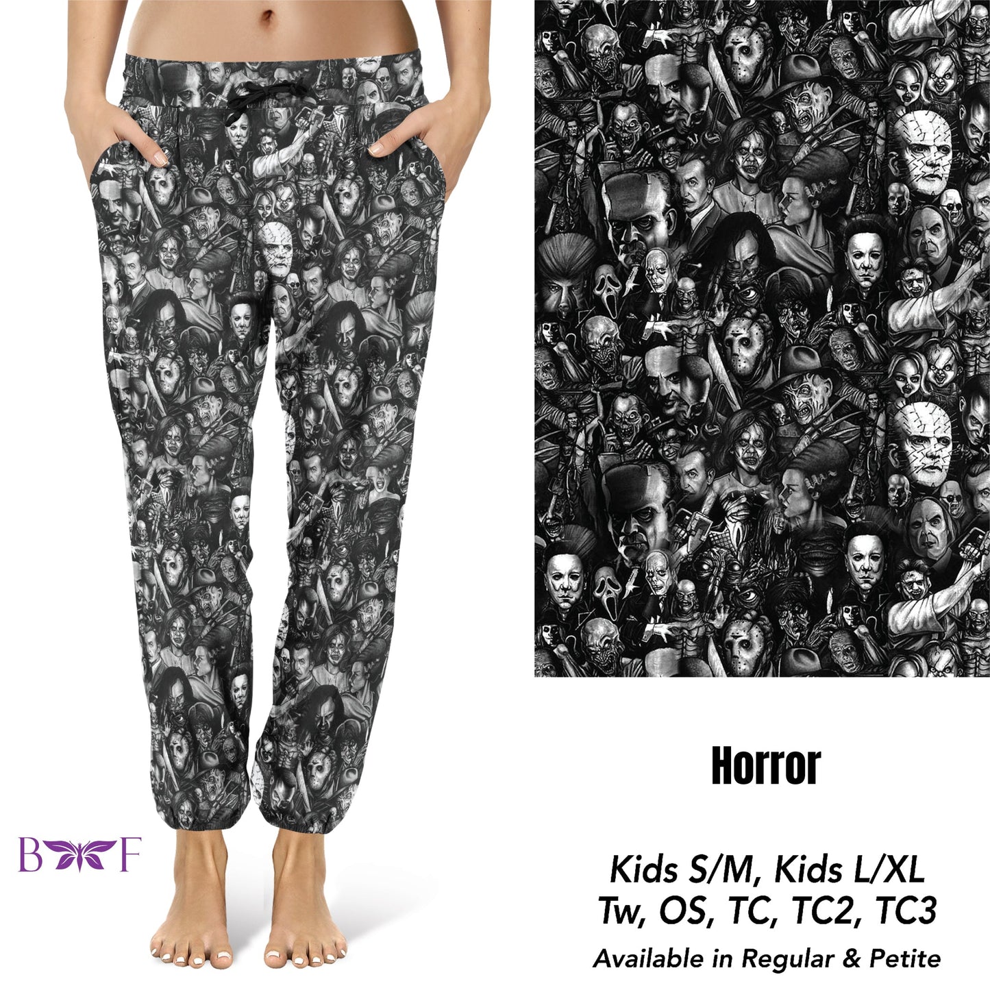 Horror leggings with pockets (only available in extended plus)