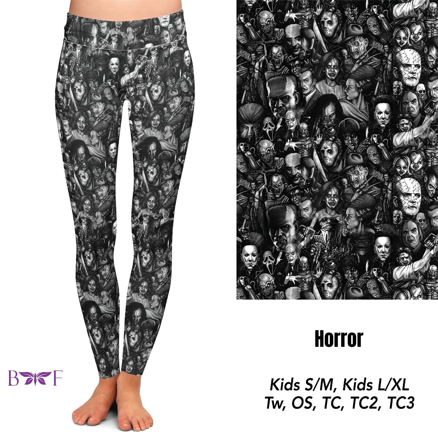 Horror leggings with pockets (only available in extended plus)