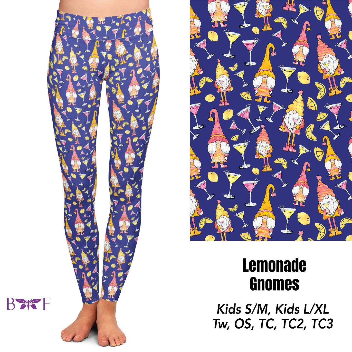 Lemonade Gnomes Capris with pockets