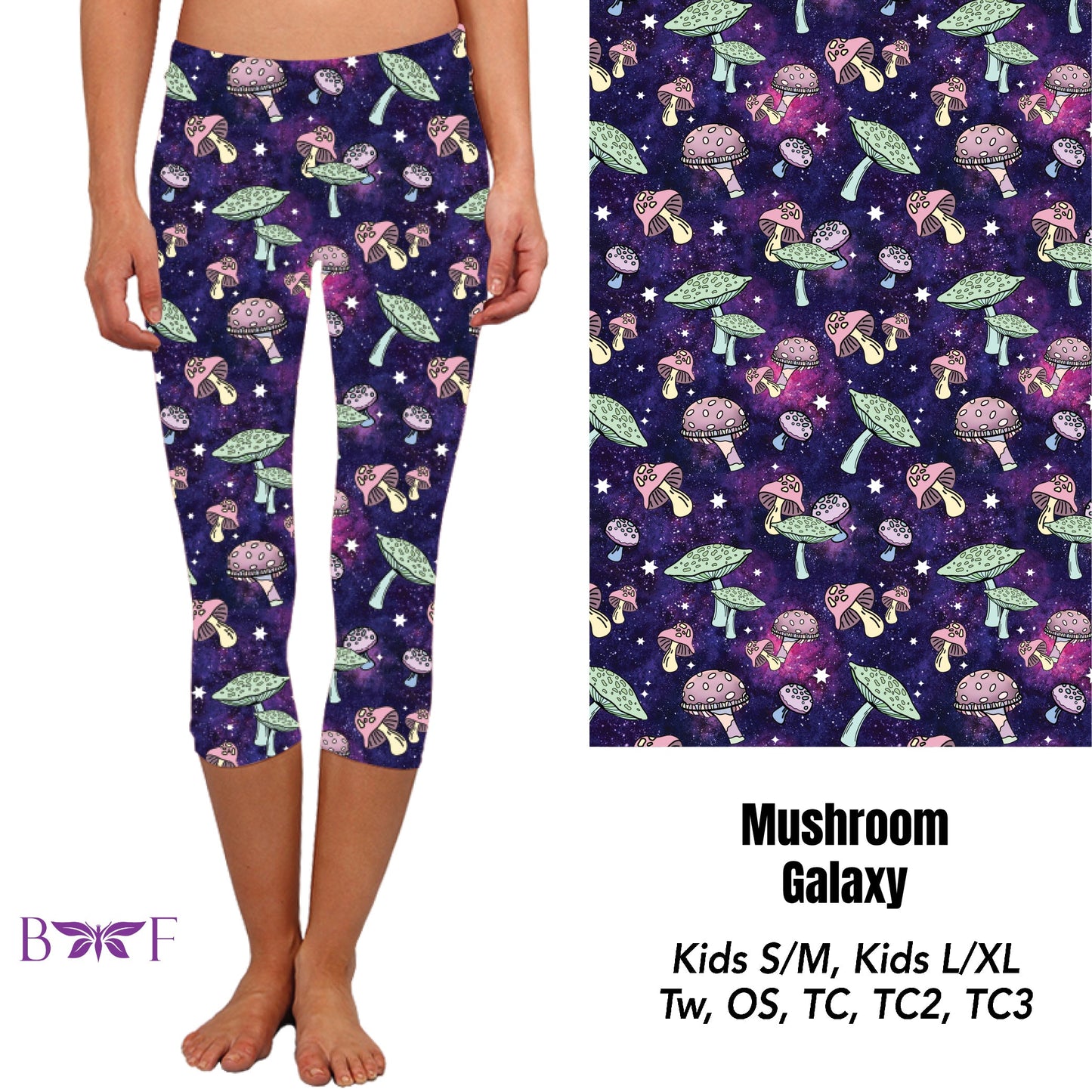 Mushroom galaxy leggings, Capris, joggers and Lounge Pants