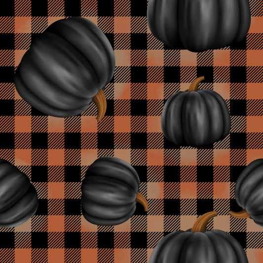 Pumpkin Plaid Leggings with pockets