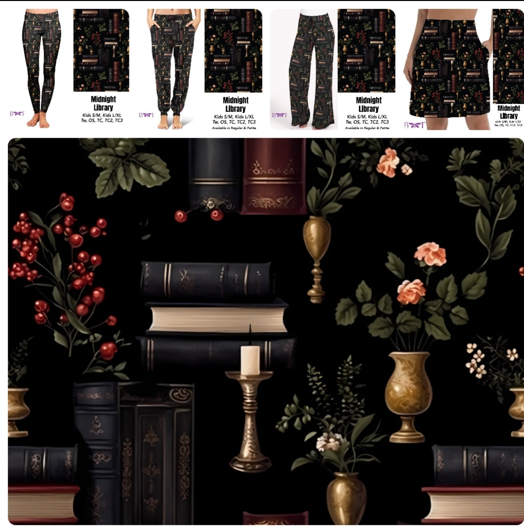 Midnight Library leggings with pockets