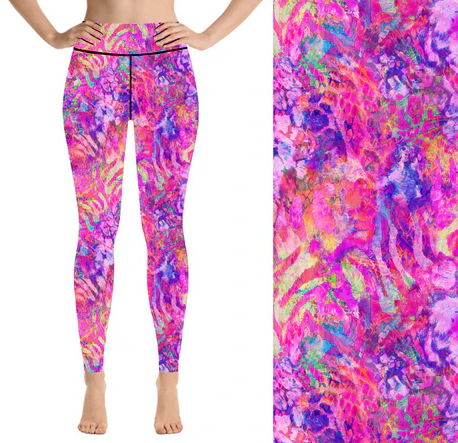 Rainbow Safari Leggings TC2 Fits a 18-28 in Women's Pants (FULL LEG) (Copy)