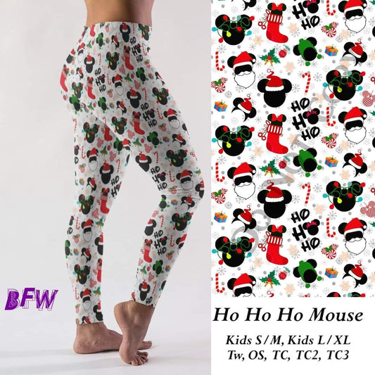 HO HO HO mouse leggings and  unisex loungers