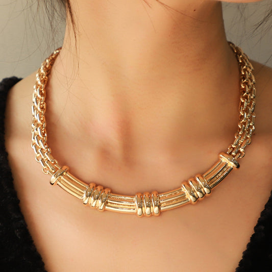 Alloy Iron Chain Necklace