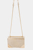 Fame Rhinestone Studded Rectangle Crossbody Bag