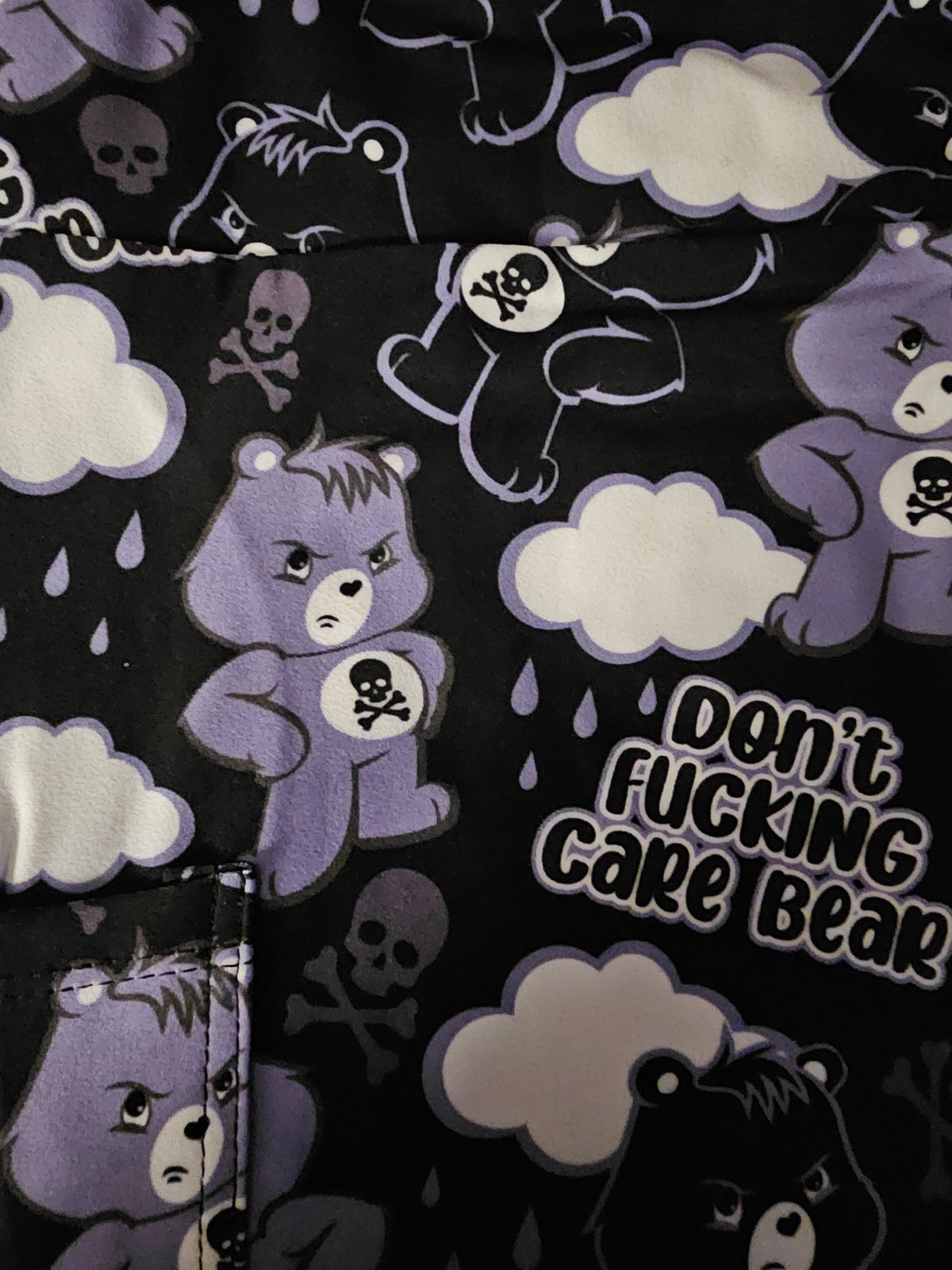 Don't F***ing Bear Curvy+ Leggings With Square Pockets and Yoga Waist Capri