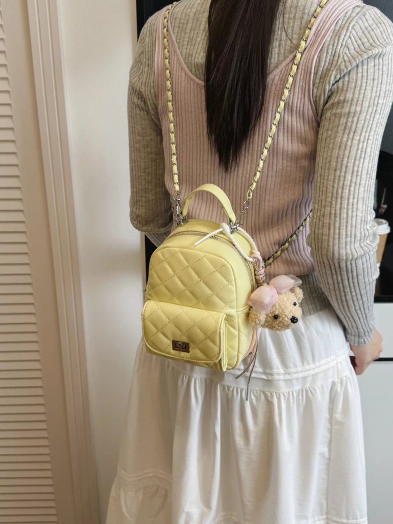 Quilted Mini Backpack Bag – Keene's