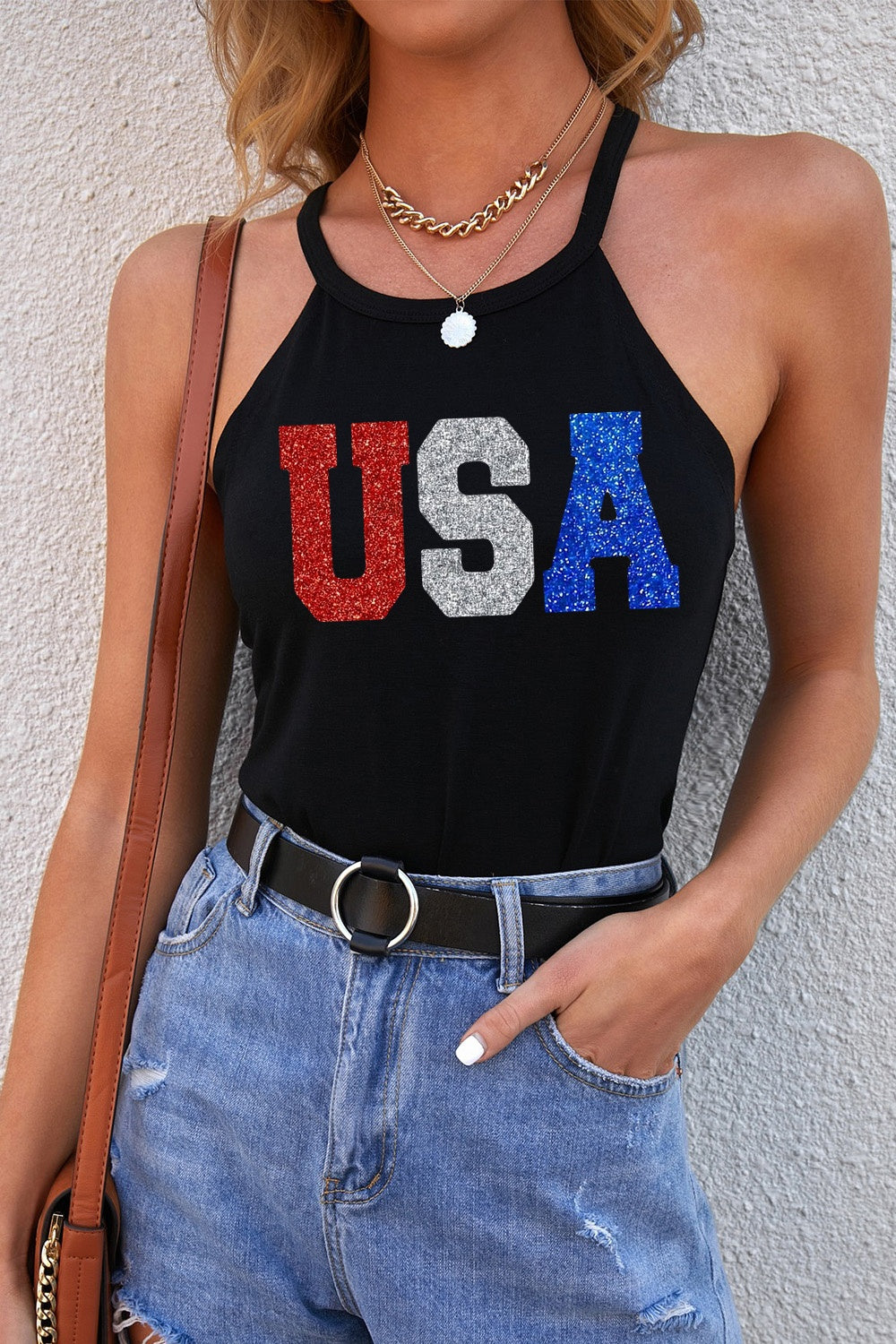 USA Grecian Neck Cami