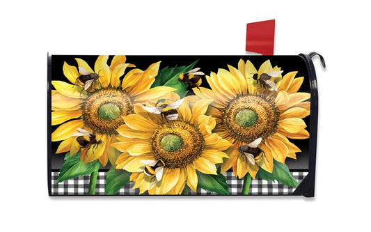 Sunflowers mailbox cover