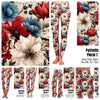Patriotic Floral 1 capris and skorts with pockets