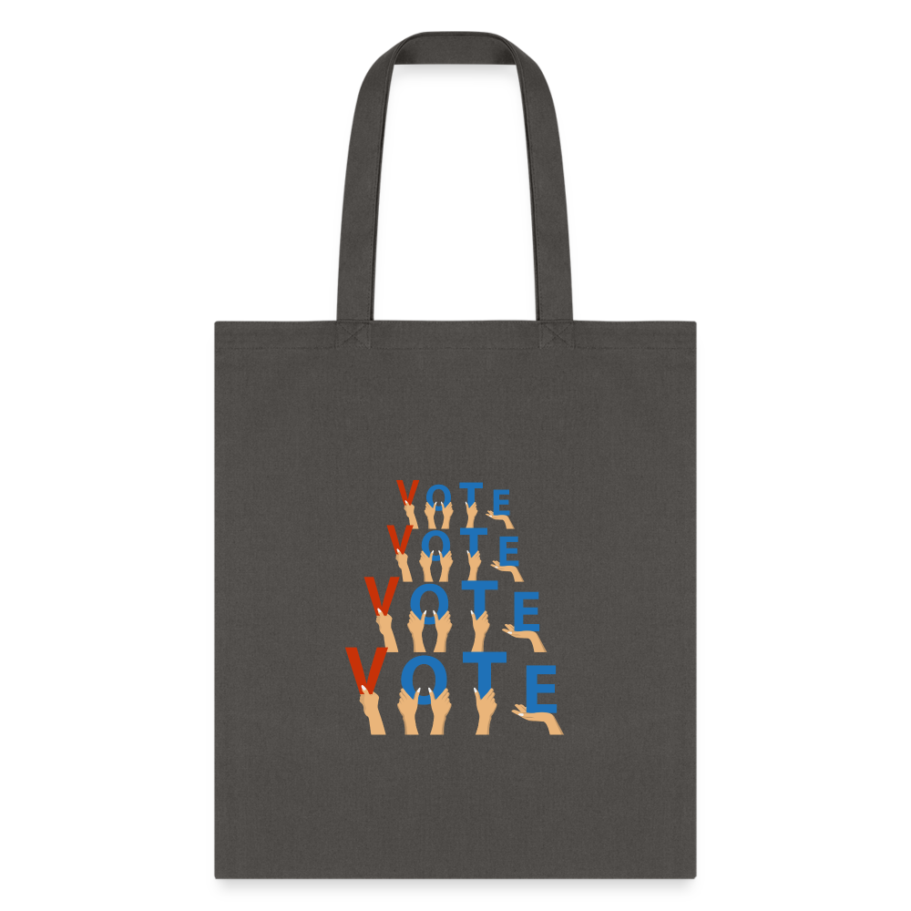 Vote Tote Bag - charcoal