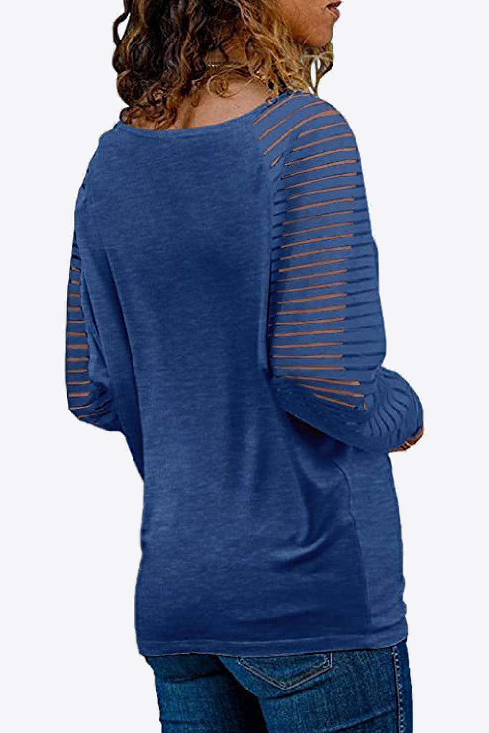 V-Neck Long Raglan Sleeve Top