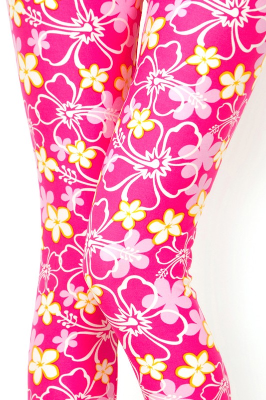 Pink Floral PS Legging - Keene's