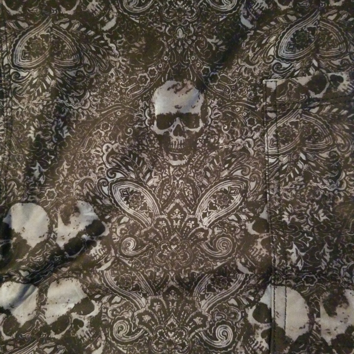 Paisley Skull With Pockets - PS ONLY