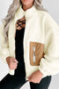 Contrast Zip Up Long Sleeve Jacket