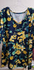 Navy Short Sleeve Floral Tee (Size 3x, 5x, 6x) - Keene's