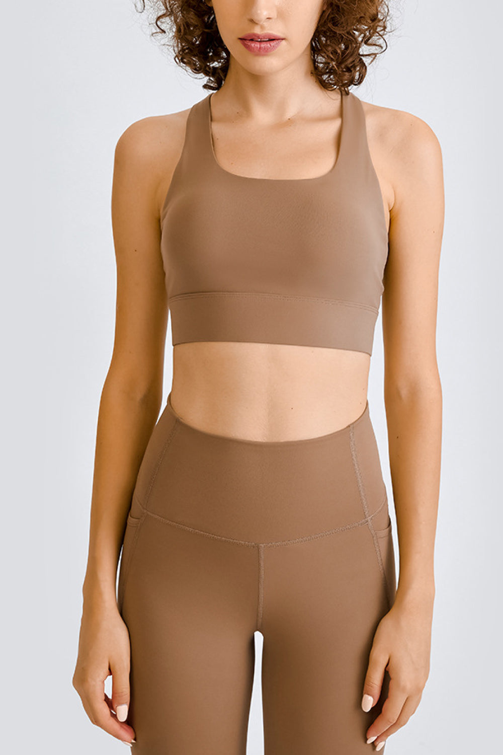 Cross Back Yoga Crop Top - Keene's