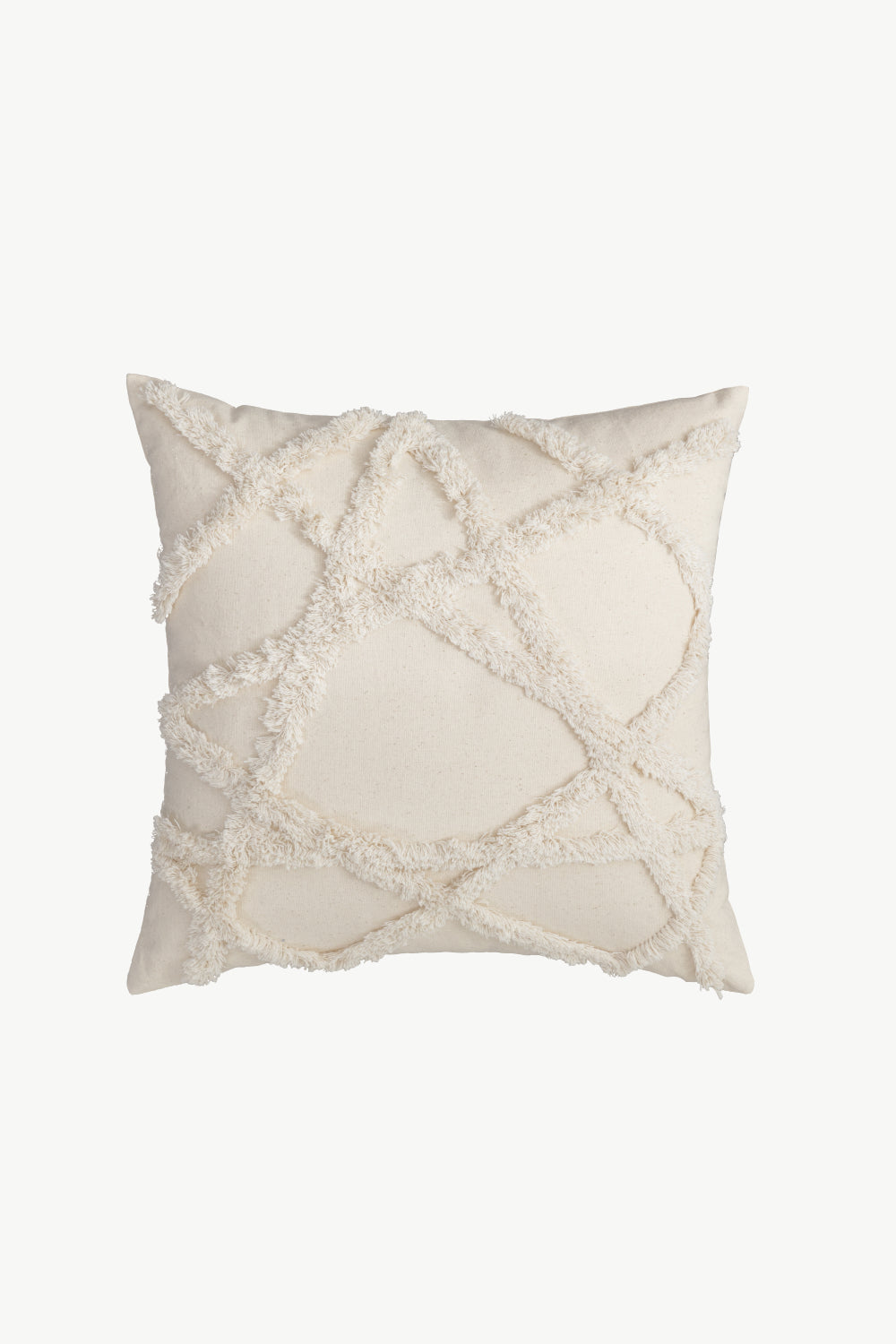 Fringe Trim Decorative Throw Pillow Case