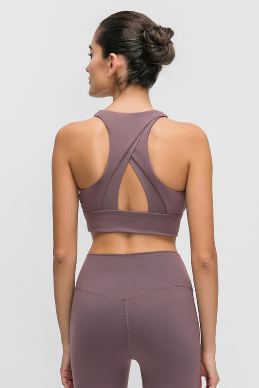 Halter Keyhole Sports Bra - Keene's