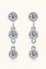 Moissanite 925 Sterling Silver Drop Earrings