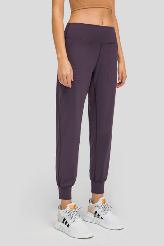 Wide Waistband Slant Pocket Pants - Keene's