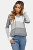 Color Striped Knitted Hoodie - Keene's