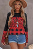 Leopard Stitched Pullover Long Sleeve Top - Keene's