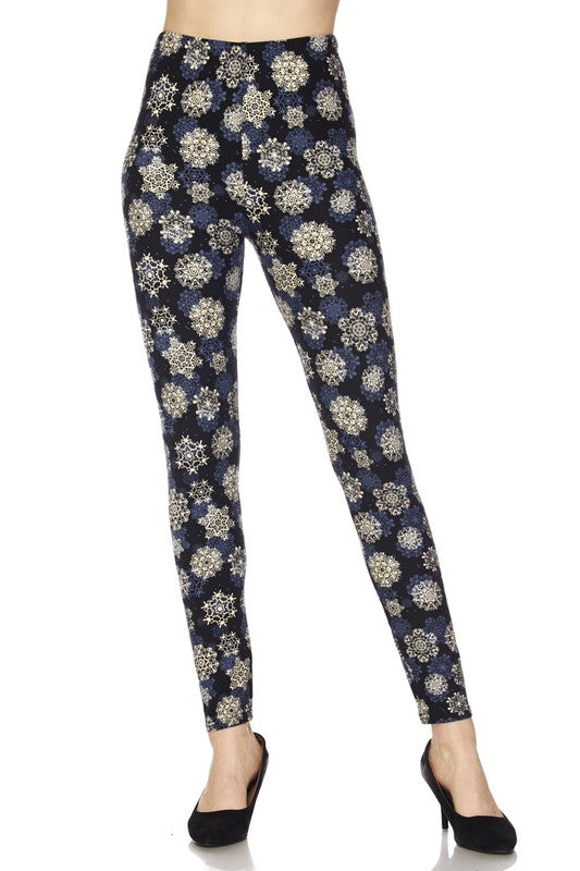 Snowflake Leggings OS - Keene's