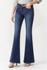 Lovervet Full Size Joanna Midrise Flare Jeans