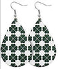 St. Patrick's Day Earrings - Shamrock White Background - Keene's