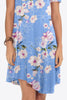 Floral Round Neck Short Sleeve Dress