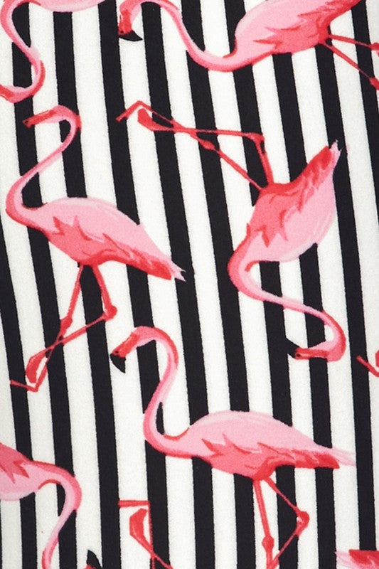 Flamingo Stripe PS Legging - Keene's