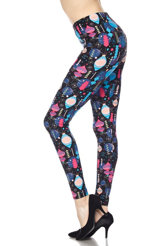 Blue and Pink Ornament PS Legging - Keene's