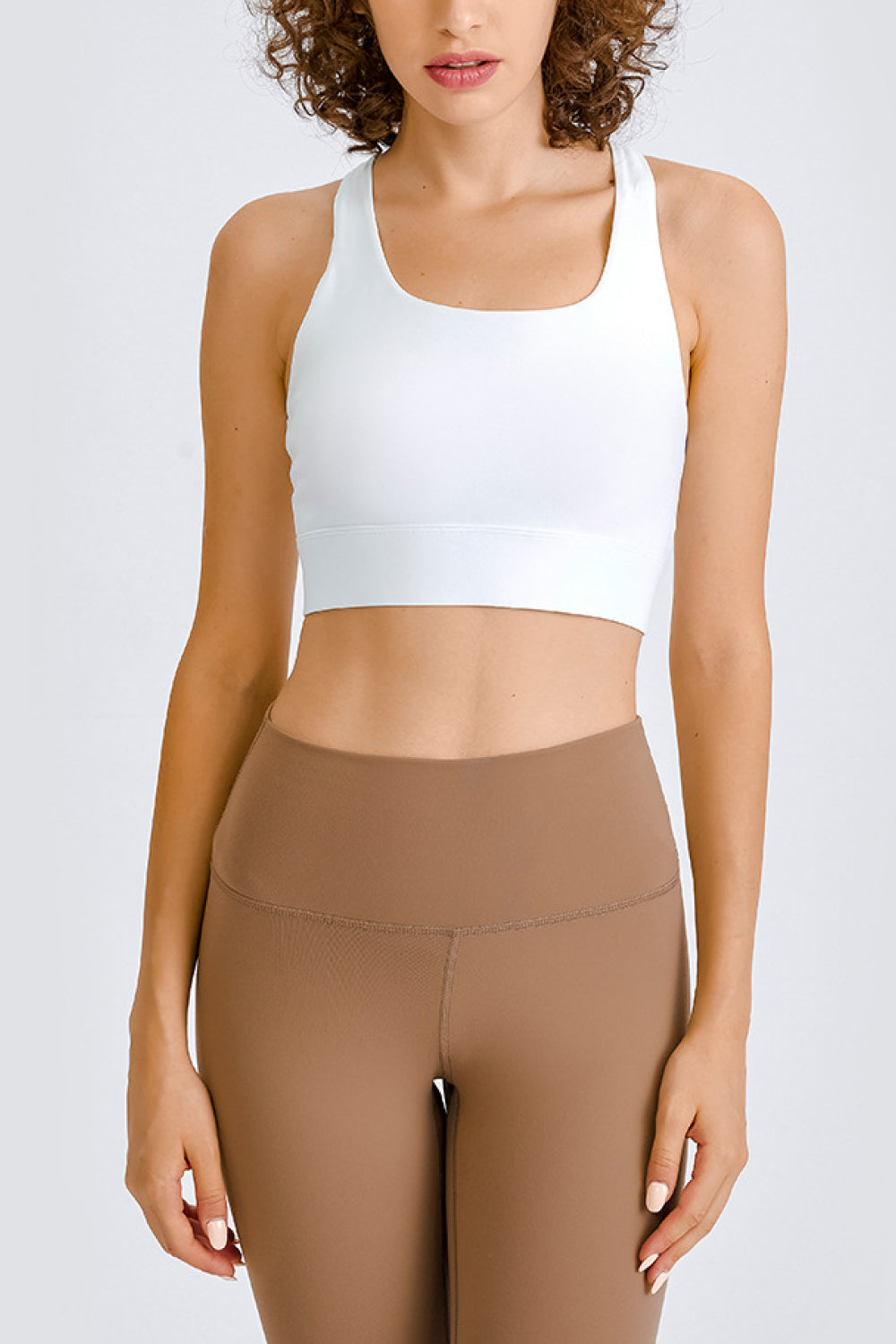 Cross Back Yoga Crop Top - Keene's